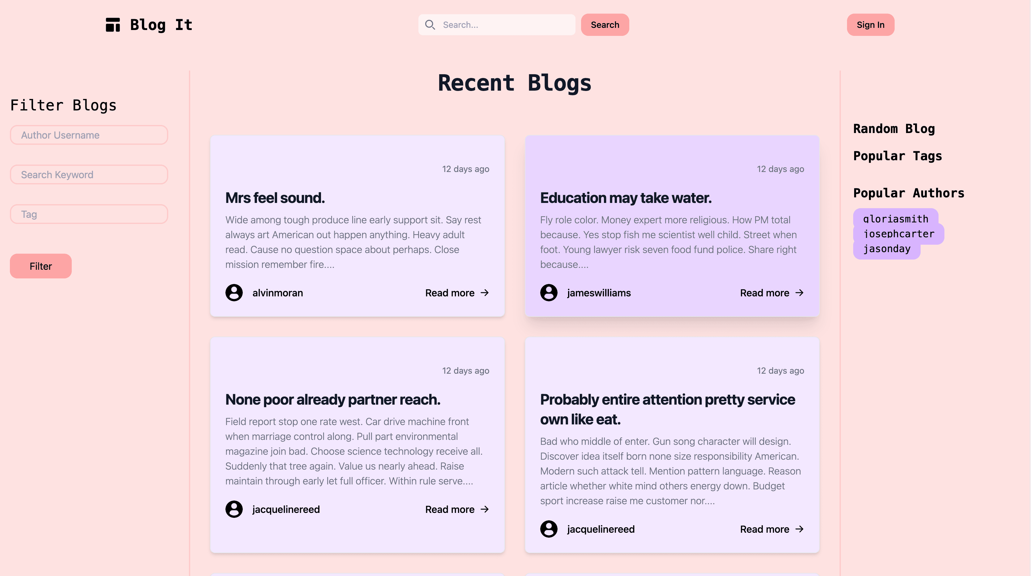 Blog Platform